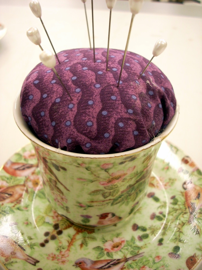 How To Make A Tea Cup Pin Cushion