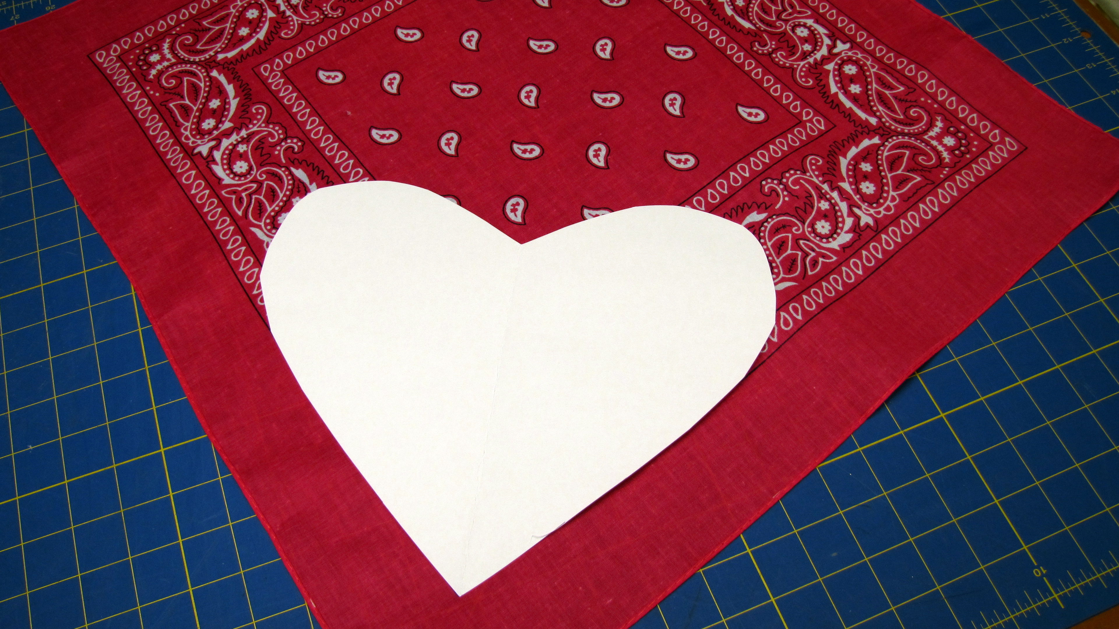 Valentine's Day - Small Heart Shaped Bandanna Toss Pillows - Vicki O ...