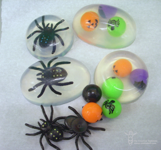 Halloween Crafts - Handmade Soaps with a Toy Surprise Inside