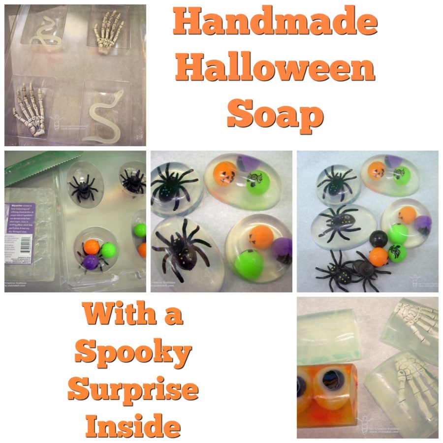 Halloween Crafts - Handmade Soaps with a Toy Surprise Inside