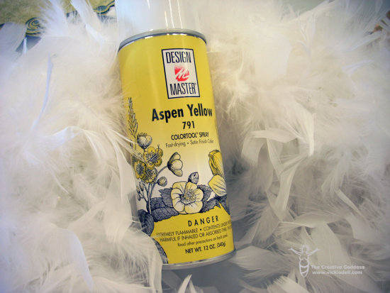 design master - aspen yellow - feather boa