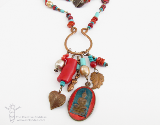 Red Coral and Turquoise Necklace