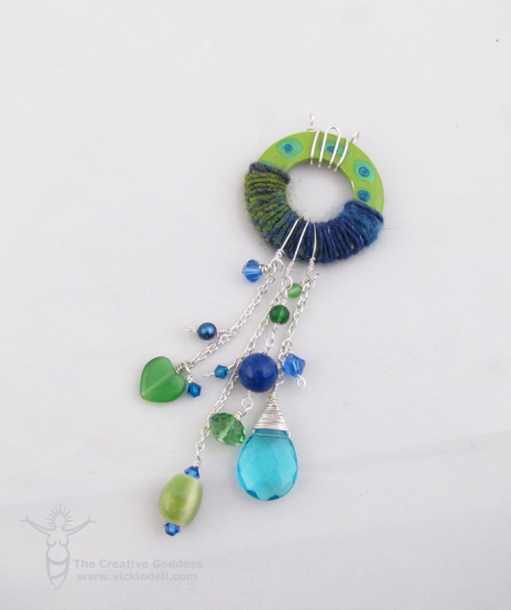 Wooly Wire Funky Pendant 