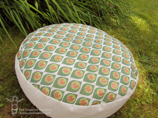 Make a Hand Painted Meditation Pouf