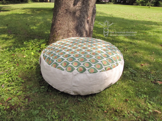 Make a Hand Painted Meditation Pouf