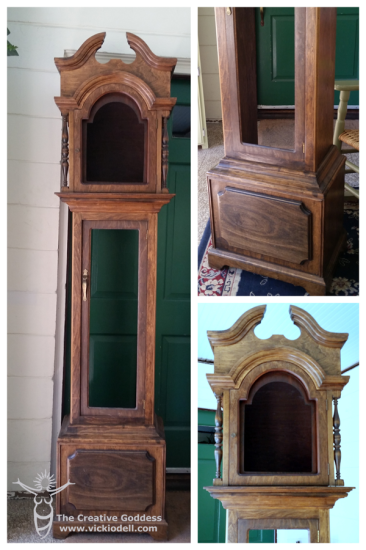 Thrift store find - grandfather clock to DIY