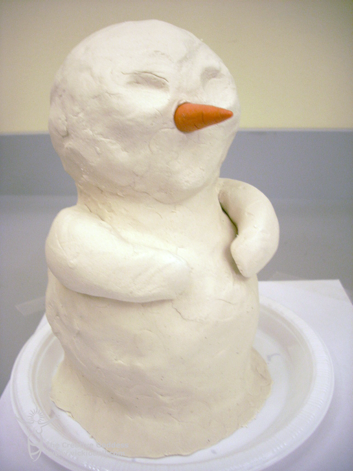 How to make a Snowman using Creative Paperclay® 
