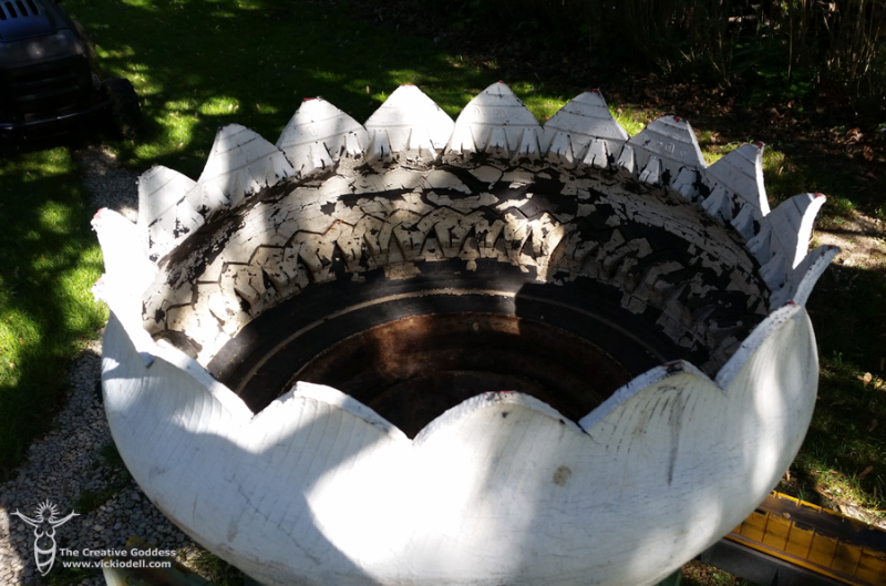 Vintage Tire Planter Makeover • Vicki O'Dell