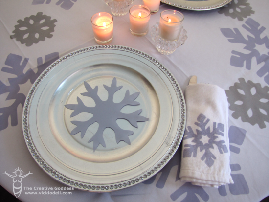 Winter Wonderland Table Setting