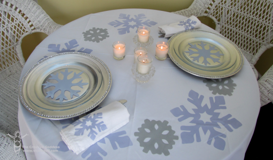 Winter Wonderland Table Setting