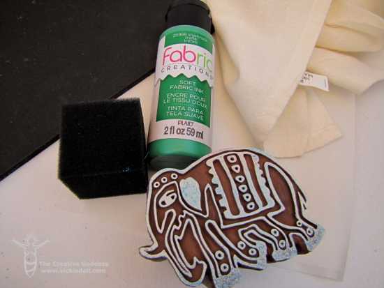Fabric Creations™ Block Printing Stamps and Soft Fabric Inks 