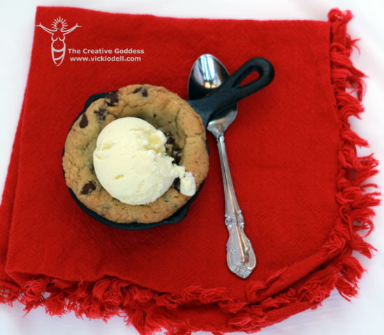 Individual Size Chocolate Chip Skillet Cookie