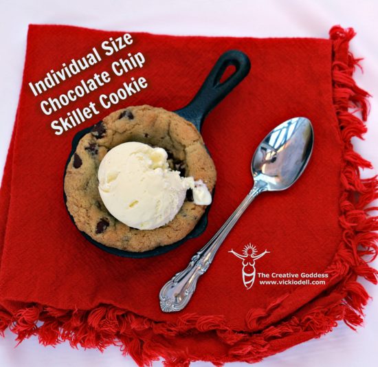 Individual Size Chocolate Chip Skillet Cookie