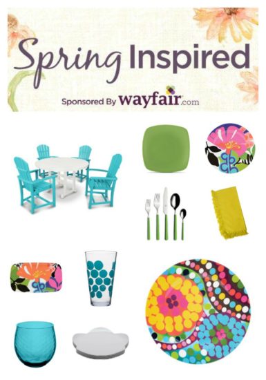Spring Inspired Idea board for Wayfair