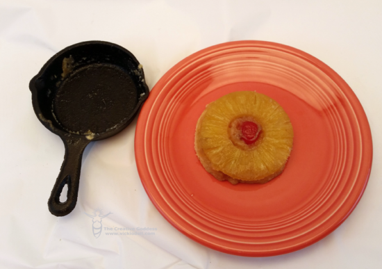 Personal Size Pineapple Upside Down Cake