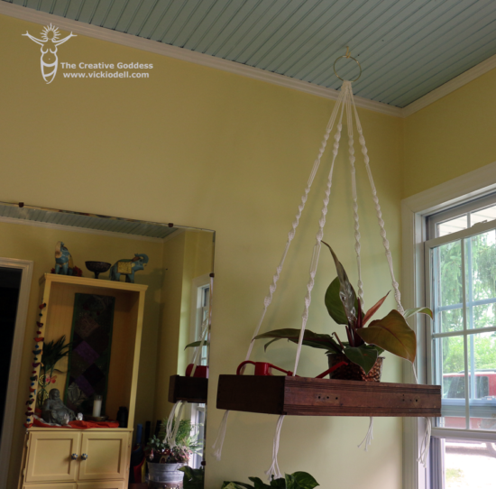 Floating Macrame Shelf