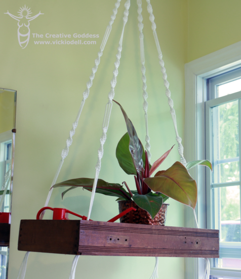 Floating Macrame Shelf