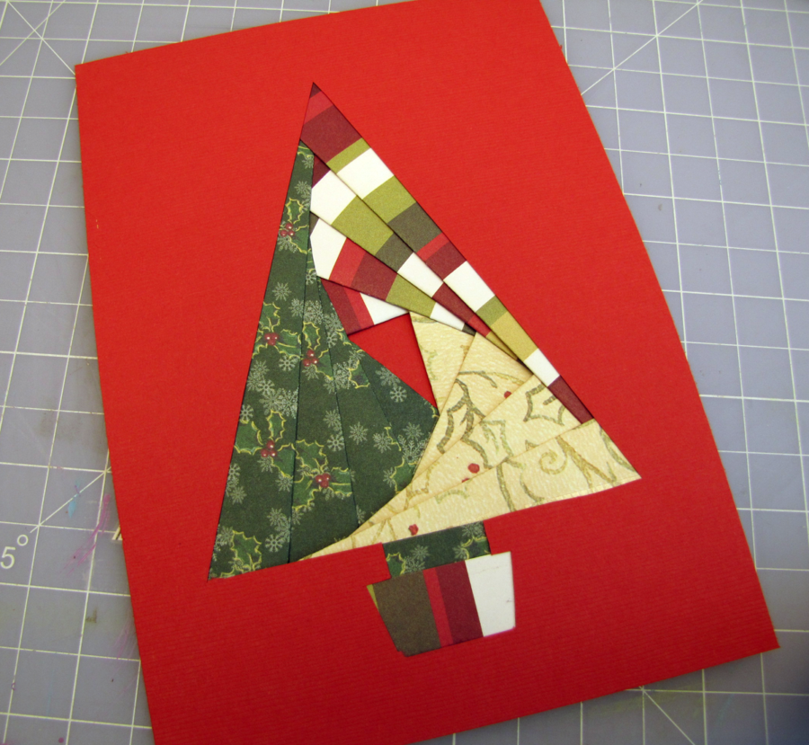 Iris Paper Folding Christmas Card