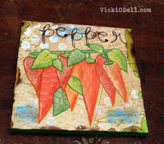 Garden Inspired Mixed Media - Pepper