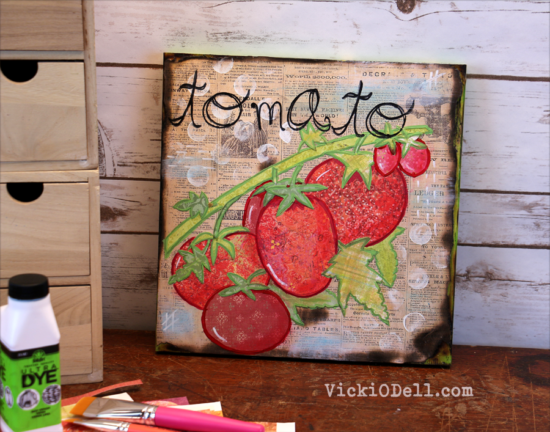 Garden Inspired Mixed Media - Tomato