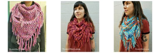 Granny Stitch Bandana Scarf