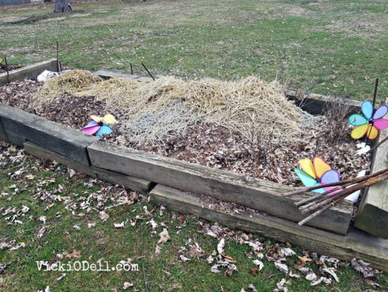 Raised garden beds for gardening in place 