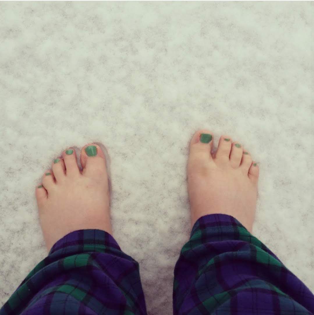 Barefoot in the Snow