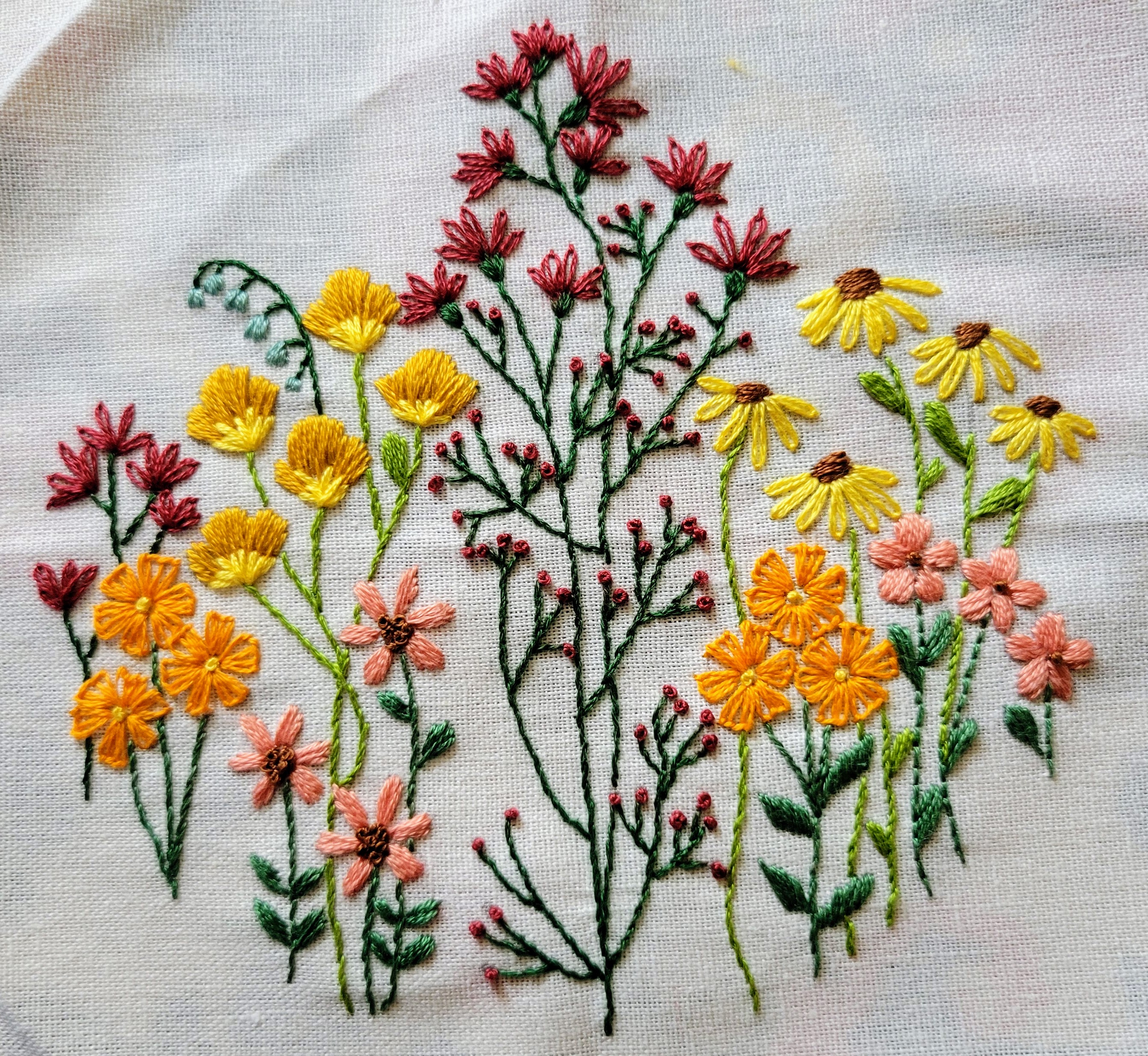 Embroidered Flowers